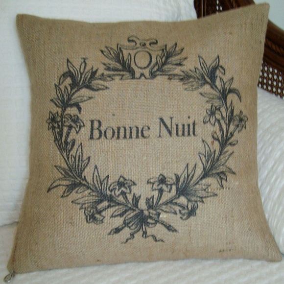 Vintage Accents French Grain Sack Burlap Pillow Cover Poshmark